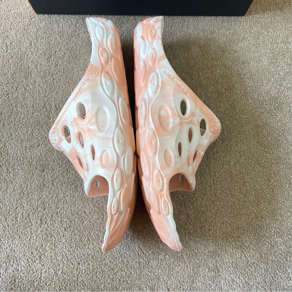 Merrell  Hydro Moc Sliders Size UK 11 Peach Slippers Sandals New With Box - Picture 6 of 9